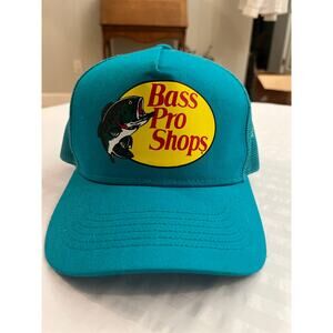 Bass Pro Shops Mesh Trucker Hat Teal Snapback